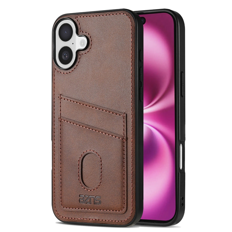 AZNS K1 Series Card Slot Business Phone Case, For iPhone Air, For iPhone 16 Pro Max, For iPhone 16 Pro, For iPhone 16 Plus