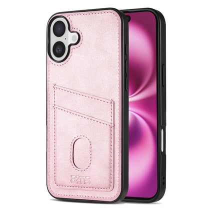 AZNS K1 Series Card Slot Business Phone Case, For iPhone Air, For iPhone 16 Pro Max, For iPhone 16 Pro, For iPhone 16 Plus