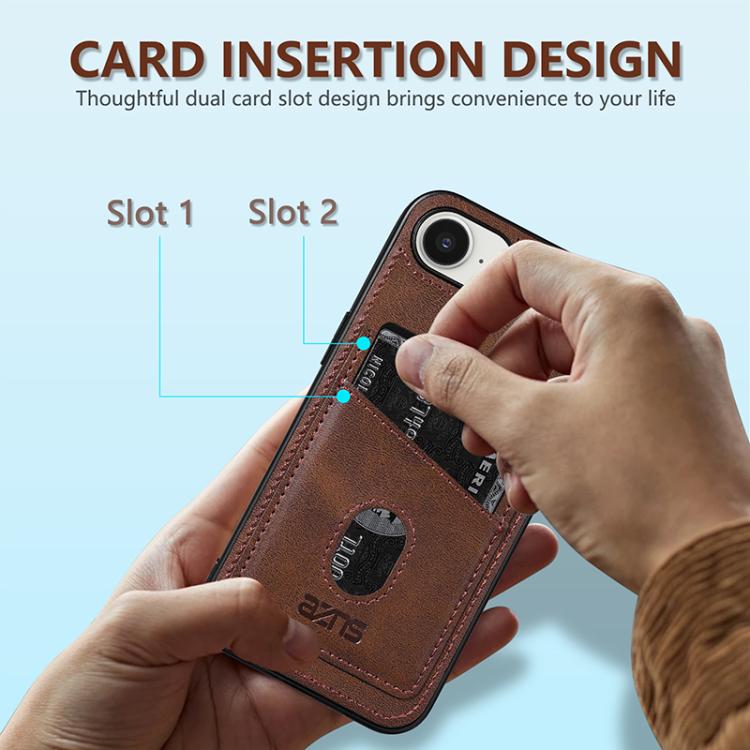 AZNS K1 Series Card Slot Business Phone Case, For iPhone 17e / 16e, For iPhone 17 Pro Max, For iPhone 17 Pro, For iPhone 17