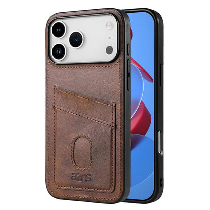 AZNS K1 Series Card Slot Business Phone Case, For iPhone 17e / 16e, For iPhone 17 Pro Max, For iPhone 17 Pro, For iPhone 17
