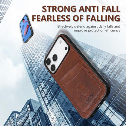 AZNS K1 Series Card Slot Business Phone Case, For iPhone 18 Pro / 17 Pro, For iPhone 18 Pro Max / 17 Pro Max, For iPhone 17e / 16e, For iPhone 17