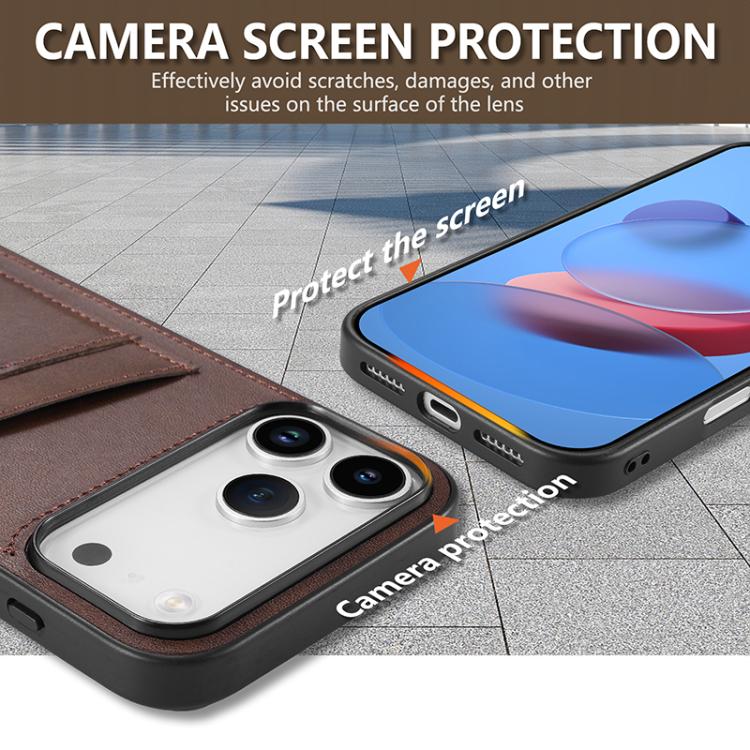 AZNS K1 Series Card Slot Business Phone Case, For iPhone 18 Pro / 17 Pro, For iPhone 18 Pro Max / 17 Pro Max, For iPhone 17e / 16e, For iPhone 17