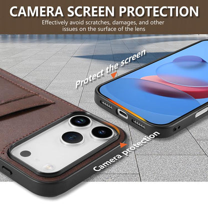 AZNS K1 Series Card Slot Business Phone Case, For iPhone 18 Pro / 17 Pro, For iPhone 18 Pro Max / 17 Pro Max, For iPhone 17e / 16e, For iPhone 17