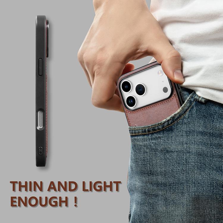 AZNS K1 Series Card Slot Business Phone Case, For iPhone 18 Pro / 17 Pro, For iPhone 18 Pro Max / 17 Pro Max, For iPhone 17e / 16e, For iPhone 17