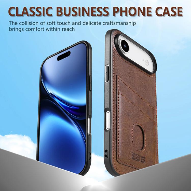 AZNS K1 Series Card Slot Business Phone Case, For iPhone Air, For iPhone 16 Pro Max, For iPhone 16 Pro, For iPhone 16 Plus