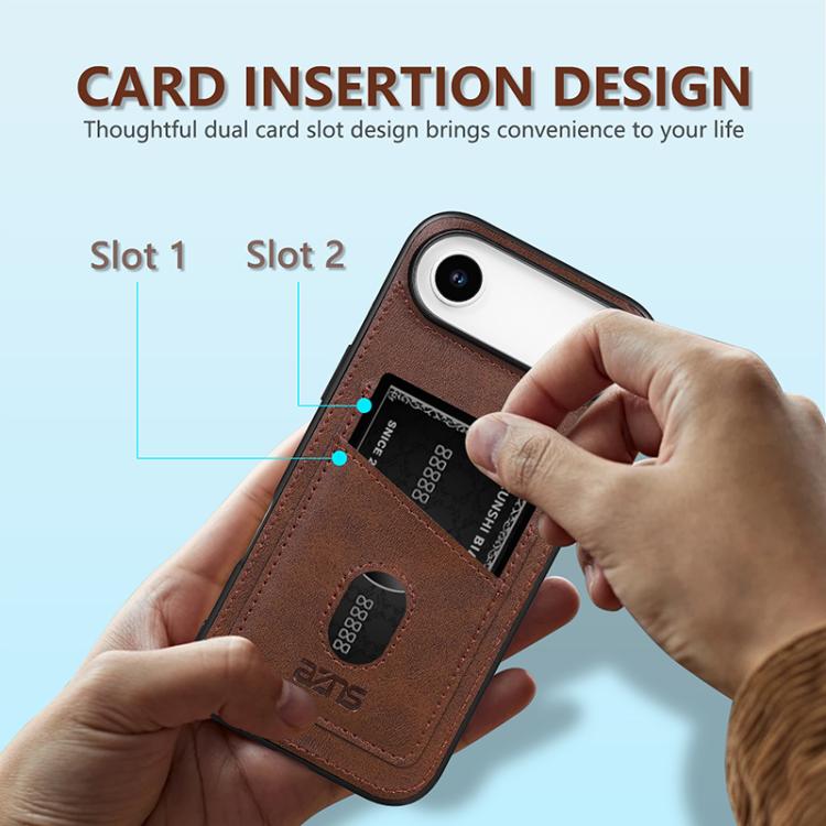 AZNS K1 Series Card Slot Business Phone Case, For iPhone Air, For iPhone 16 Pro Max, For iPhone 16 Pro, For iPhone 16 Plus