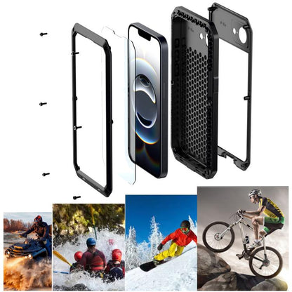 Shockproof IP54 Life Waterproof Phone Case, For iPhone 17e / 16e, For iPhone 17 Pro Max, For iPhone 17 Pro, For iPhone 17, For iPhone Air, For iPhone 16 Pro Max, For iPhone 16 Pro, For iPhone 16 Plus