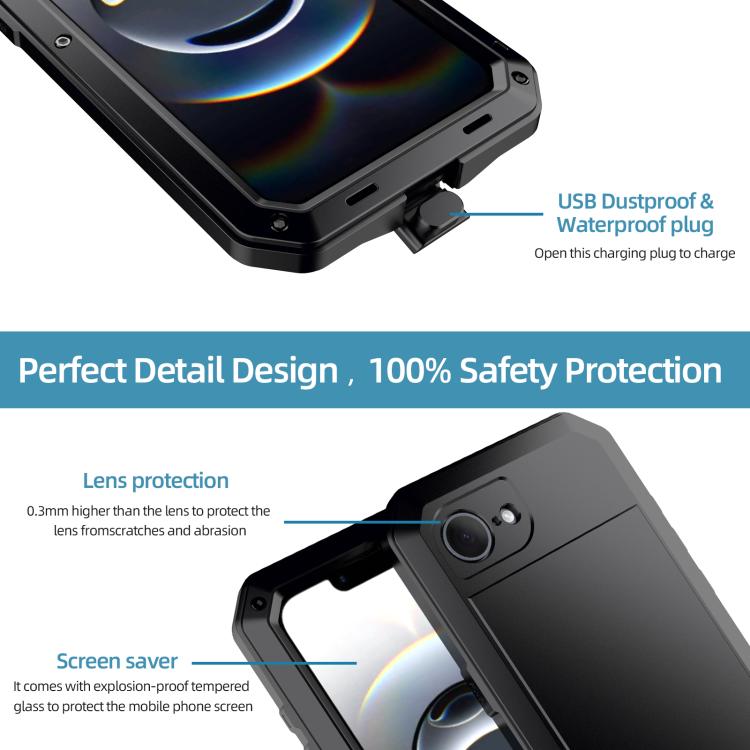 Shockproof IP54 Life Waterproof Phone Case, For iPhone 17e / 16e, For iPhone 17 Pro Max, For iPhone 17 Pro, For iPhone 17, For iPhone Air, For iPhone 16 Pro Max, For iPhone 16 Pro, For iPhone 16 Plus