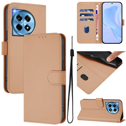 Skin Feel Solid Color Leather Phone Case with Lanyard, Series 1
