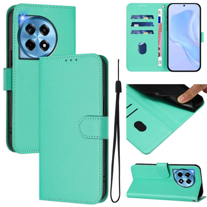 Skin Feel Solid Color Leather Phone Case with Lanyard, Series 1