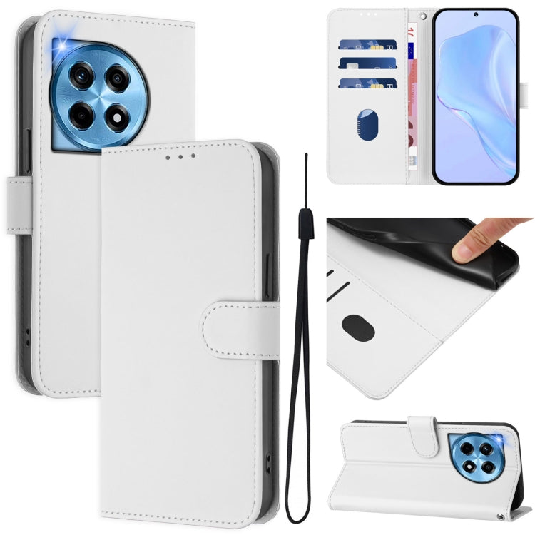 Skin Feel Solid Color Leather Phone Case with Lanyard, Series 1