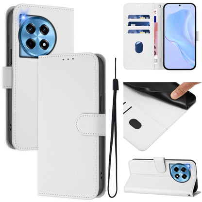 Skin Feel Solid Color Leather Phone Case with Lanyard, Series 1