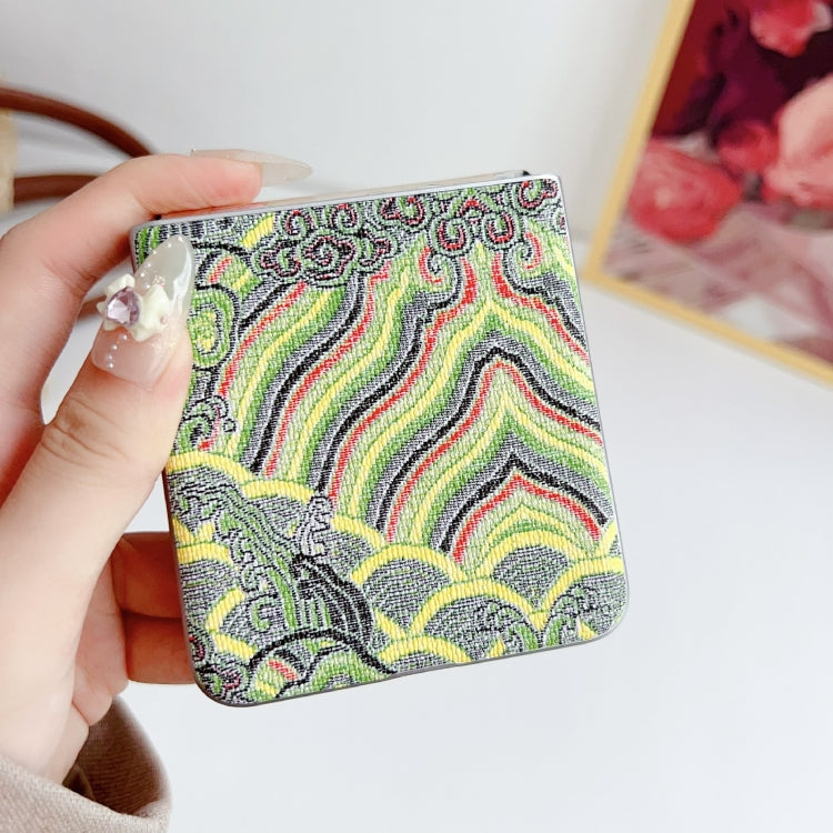 Propitious Clouds Embroidery Full Coverage Phone Case, For OPPO Find N3 Flip, For OPPO Find N2 Flip