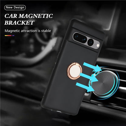 Matte Ring Holder TPU Phone Case, For Google Pixel 8a, For Google Pixel 8 Pro, For Google Pixel 8, For Google Pixel 7a, For Google Pixel 7 Pro, For Google Pixel 7, For Google Pixel 6a