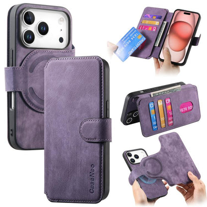 CaseNeo MagSafe RFID Anti-theft Retro Leather Phone Case, For iPhone 17e / 16e, For iPhone 17 Pro Max, For iPhone 17 Pro, For iPhone 17