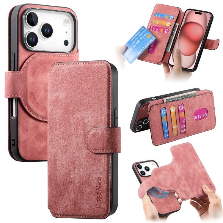CaseNeo MagSafe RFID Anti-theft Retro Leather Phone Case, For iPhone 17e / 16e, For iPhone 17 Pro Max, For iPhone 17 Pro, For iPhone 17