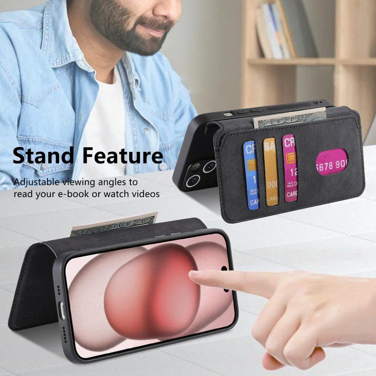 CaseNeo MagSafe RFID Anti-theft Retro Leather Phone Case, For iPhone 18 / 17, For iPhone 18 Pro / 17 Pro, For iPhone 18 Pro Max / 17 Pro Max, For iPhone 17e / 16e