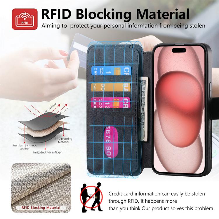 CaseNeo MagSafe RFID Anti-theft Retro Leather Phone Case, For iPhone 18 / 17, For iPhone 18 Pro / 17 Pro, For iPhone 18 Pro Max / 17 Pro Max, For iPhone 17e / 16e