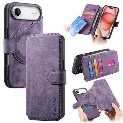 CaseNeo MagSafe RFID Anti-theft Retro Leather Phone Case, For iPhone Air, For iPhone 16 Pro Max, For iPhone 16 Pro, For iPhone 16 Plus