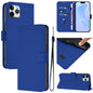 Skin Feel Solid Color Leather Phone Case with Lanyard, For iPhone 11 Pro