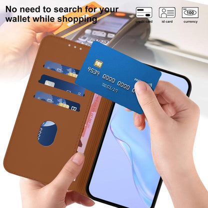 Skin Feel Solid Color Leather Phone Case with Lanyard, For iPhone Air