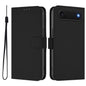 Skin Feel Solid Color Leather Phone Case with Lanyard, For iPhone Air