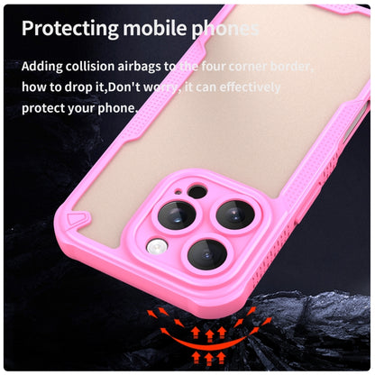 Armor Glaze PC Hybrid TPU Phone Case, For iPhone 16 Pro Max, For iPhone 16 Pro, For iPhone 16 Plus, For iPhone 16