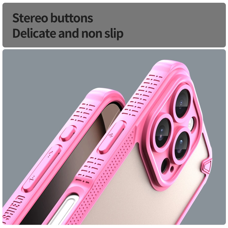 Armor Glaze PC Hybrid TPU Phone Case, For iPhone 16 Pro Max, For iPhone 16 Pro, For iPhone 16 Plus, For iPhone 16
