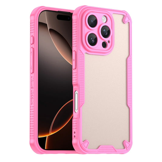 Armor Glaze PC Hybrid TPU Phone Case, For iPhone 16 Pro Max, For iPhone 16 Pro, For iPhone 16 Plus, For iPhone 16