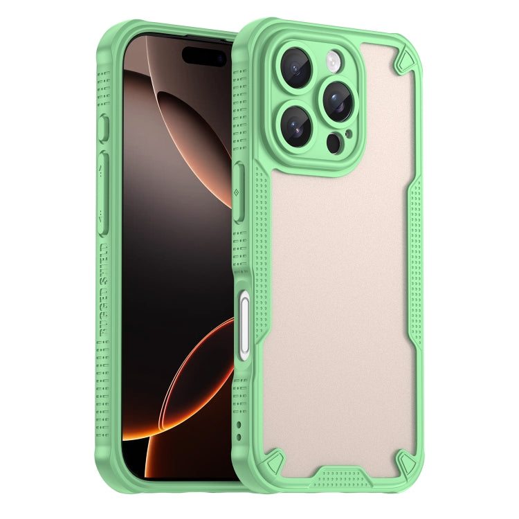Armor Glaze PC Hybrid TPU Phone Case, For iPhone 16 Pro Max, For iPhone 16 Pro, For iPhone 16 Plus, For iPhone 16