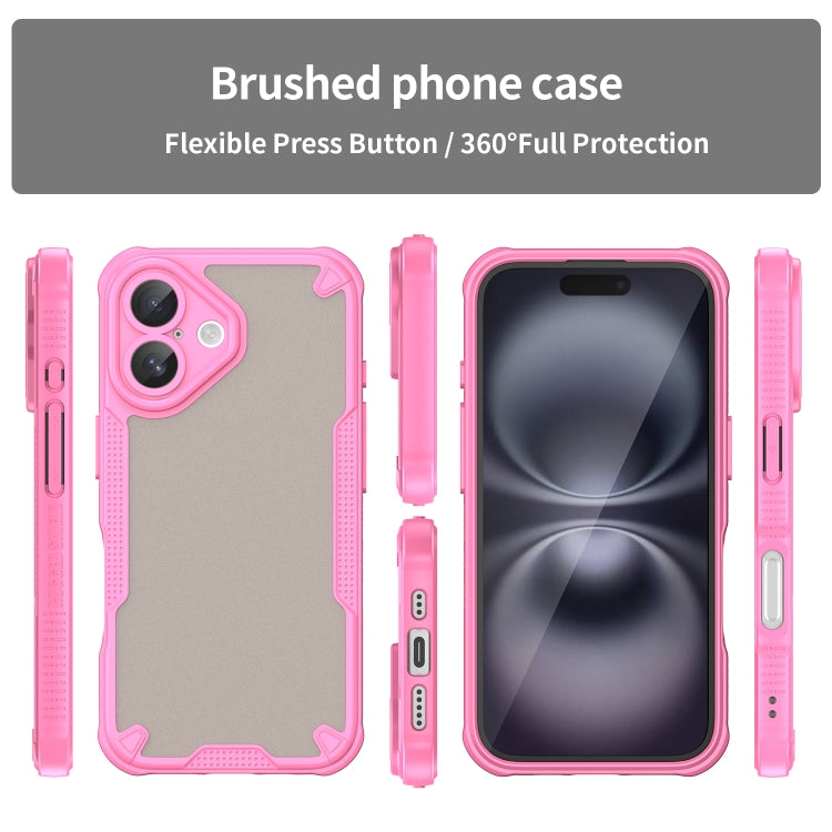 Armor Glaze PC Hybrid TPU Phone Case, For iPhone 16, For iPhone 15 Pro Max, For iPhone 15 Pro, For iPhone 15 Plus