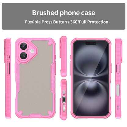 Armor Glaze PC Hybrid TPU Phone Case, For iPhone 16, For iPhone 15 Pro Max, For iPhone 15 Pro, For iPhone 15 Plus