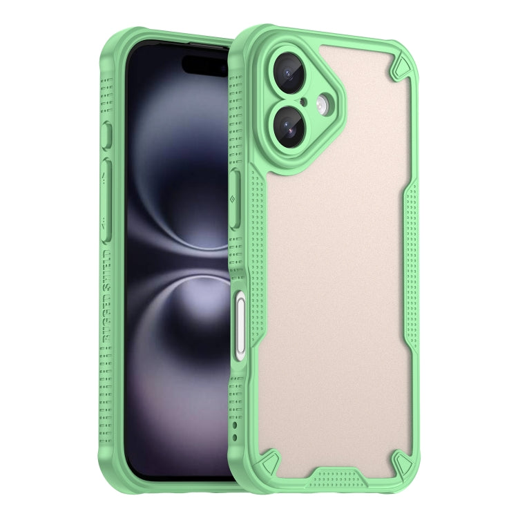 Armor Glaze PC Hybrid TPU Phone Case, For iPhone 16, For iPhone 15 Pro Max, For iPhone 15 Pro, For iPhone 15 Plus
