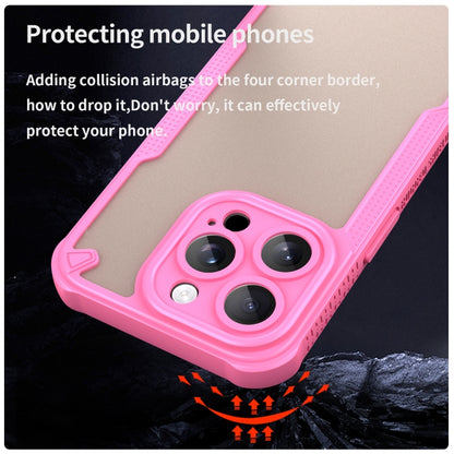 Armor Glaze PC Hybrid TPU Phone Case, For iPhone 15 Pro Max, For iPhone 15 Pro, For iPhone 15 Plus, For iPhone 15