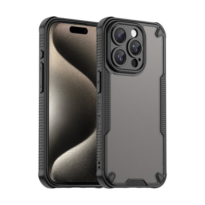 Armor Glaze PC Hybrid TPU Phone Case, For iPhone 16, For iPhone 15 Pro Max, For iPhone 15 Pro, For iPhone 15 Plus