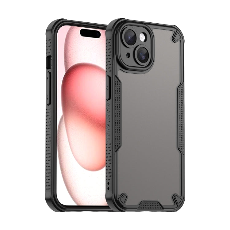Armor Glaze PC Hybrid TPU Phone Case, For iPhone 15, For iPhone 14 Plus, For iPhone 14, For iPhone 14 Pro