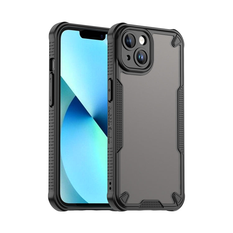 Armor Glaze PC Hybrid TPU Phone Case, For iPhone 15, For iPhone 14 Plus, For iPhone 14, For iPhone 14 Pro