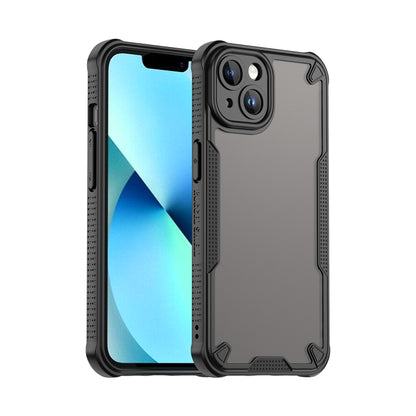 Armor Glaze PC Hybrid TPU Phone Case, For iPhone 15, For iPhone 14 Plus, For iPhone 14, For iPhone 14 Pro