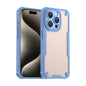 Armor Glaze PC Hybrid TPU Phone Case, For iPhone 15, For iPhone 14 Plus, For iPhone 14, For iPhone 14 Pro