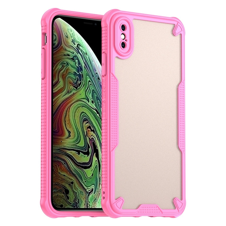 Armor Glaze PC Hybrid TPU Phone Case, For iPhone XS, For iPhone XR, For iPhone XS Max, For iPhone X