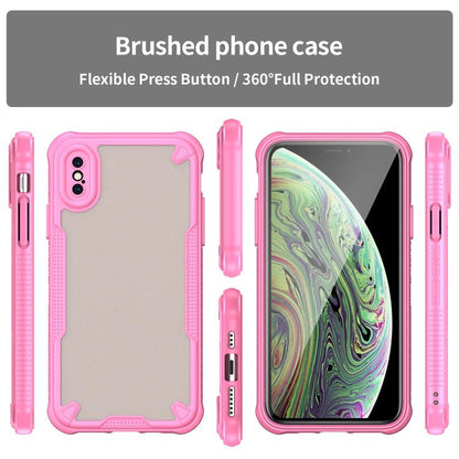 Armor Glaze PC Hybrid TPU Phone Case, For iPhone X, For iPhone 8 Plus, For iPhone 8, For iPhone 7 Plus