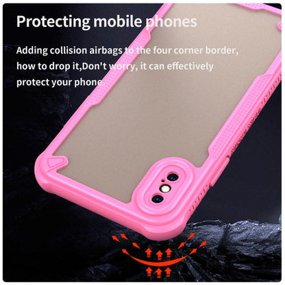 Armor Glaze PC Hybrid TPU Phone Case, For iPhone X, For iPhone 8 Plus, For iPhone 8, For iPhone 7 Plus