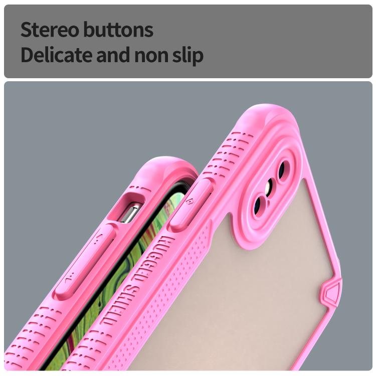 Armor Glaze PC Hybrid TPU Phone Case, For iPhone X, For iPhone 8 Plus, For iPhone 8, For iPhone 7 Plus