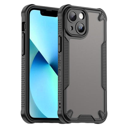 Armor Glaze PC Hybrid TPU Phone Case, For iPhone 13, For iPhone 13 mini, For iPhone 12, For iPhone 12 Pro Max