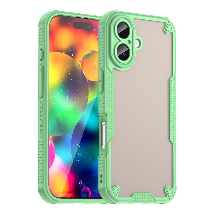 Armor Glaze PC Hybrid TPU Phone Case, For iPhone 17e / 16e, For iPhone 17 Pro Max, For iPhone 17 Pro, For iPhone 17