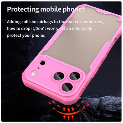 Armor Glaze PC Hybrid TPU Phone Case, For iPhone 17 Pro Max, For iPhone 17 Pro, For iPhone 17, For iPhone Air