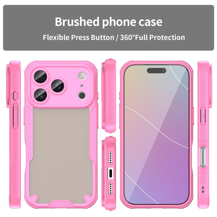 Armor Glaze PC Hybrid TPU Phone Case, For iPhone 17 Pro, For iPhone 17, For iPhone Air, For iPhone 16 Pro Max