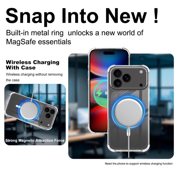 IMAK Space Shield PC + TPU Airbag Shockproof MagSafe Phone Case, For iPhone 18 Pro / 17 Pro, For iPhone 18 Pro Max / 17 Pro Max, For iPhone 17 Air, For iPhone 16 Pro, For iPhone 16