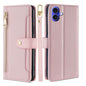 Sheep Texture Cross-body Zipper Wallet Leather Phone Case, For iPhone Air, For iPhone 16 Pro Max, For iPhone 16 Pro, For iPhone 16 Plus