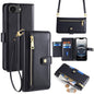 Sheep Texture Cross-body Zipper Wallet Leather Phone Case, For iPhone 18 Pro / 17 Pro, For iPhone 18 Pro Max / 17 Pro Max, For iPhone 17e / 16e, For iPhone 17